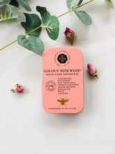 Load image into Gallery viewer, Eco Friendly, Rose hand cream gift with Rosemary, Red Mandarin, French Lavender, Frankincense, Geranium, Basil and Jasmine essential oils