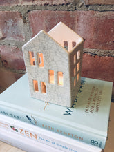 Load image into Gallery viewer, Handmade Ceramic Crackled Glaze Tea Light Holder