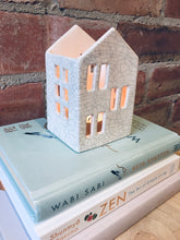 Load image into Gallery viewer, Handmade Ceramic Crackled Glaze Tea Light Holder