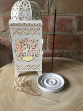 Load image into Gallery viewer, Handmade Fully Glazed White Ceramic Incense Holder