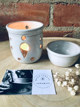 Load image into Gallery viewer, Stoneware Ceramic Incense Oil Burner/ Wax Melt Burner