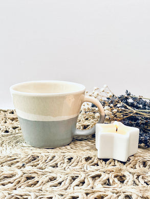 Handmade Blue Ceramic Tea Cup By Buxton Ceramics