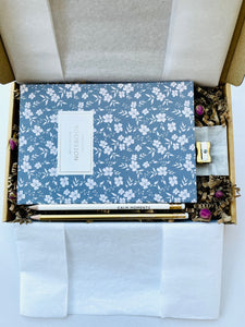 Blue floral stationary Gift Box