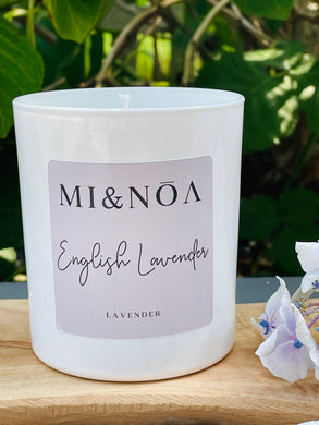 Large English Lavender Soy Wax Essential Oil Candle 300ml