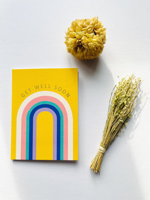 Get Well Soon Rainbow Greeting Card