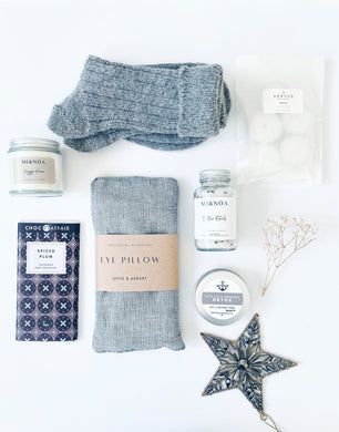 Luxury Soft Grey Hygge Wellness Gift Box