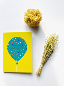 Happy Birthday Balloon Greeting Card