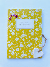 Load image into Gallery viewer, Mila and Willow yellow floral notebook