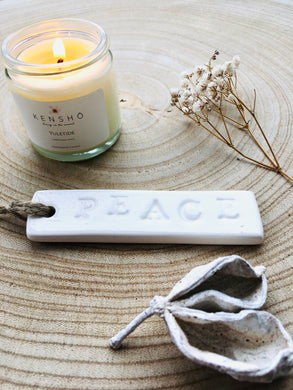 Peace Ceramic Tag