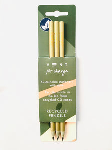 Golden Olive Green Recycled Pencils