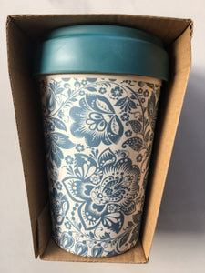Flowers Bamboo Cup By Blue Eyed Sun