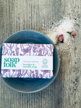 Load image into Gallery viewer, Soap folk Lavender and oat milk soap