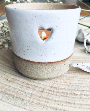 Ceramic Heart Tea Light Holder