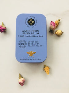 Eco friendly, Gardeners hand cream with Lavender, Bergamot and Ylang Ylang essential oils.