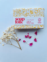 Load image into Gallery viewer, Soap Folk Milk and Honey natural handmade soap