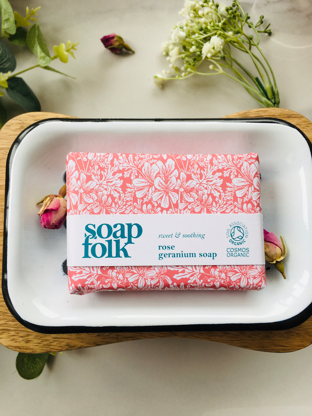 Handmade Natural Rose Geranium Soap
