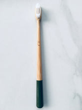 Load image into Gallery viewer, Moss Green Bamboo Tooth Brush