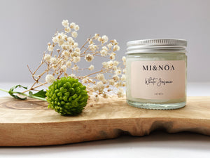 White Jasmin Soy Wax Candle Gift