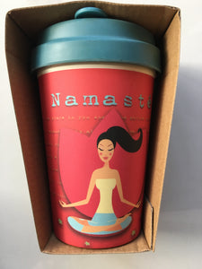 Yoga Love Bamboo Cup By Blue Eyed Sun